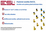 Pojistný ventil DUCO 1/2"-3/4"